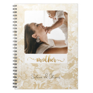 Simple Journal Photo Pailleté Or Maman