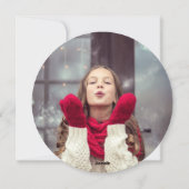 Simple Joy Circle Carte photo de vacances (Dos)