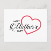 Simple Joyeuse fête des mères | Carte postale (Devant)
