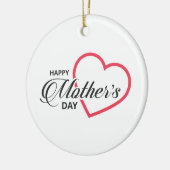 Simple Joyeuse fête des mères | Ornement (Gauche)