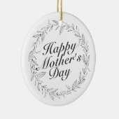Simple Joyeuse Fête des Mères Ornement de fleurs d (Droite)