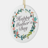 Simple Joyeuse Fête des Mères Ornement de fleurs d (Droite)
