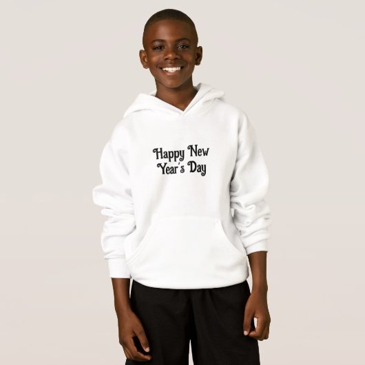 Simple Joyeux Jour de l'An Design de typographie (Devant entier)
