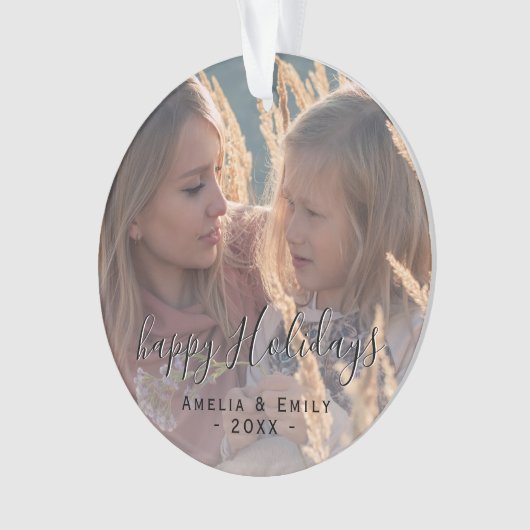 Simple Joyeux Joyeux Script Plein Photo Noël (devant)