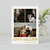 Simple Joyeux Joyeux Vacances Vertical 3 Photo | O (Debout devant)