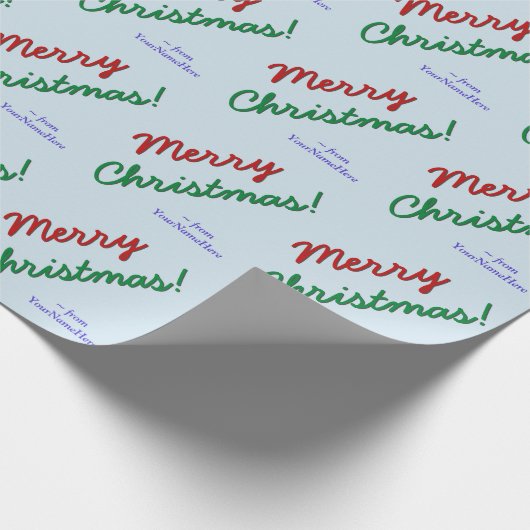 Simple "Joyeux Noël !" papier cadeau (Coin)