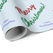 Simple "Joyeux Noël !" papier cadeau (Coin rond)