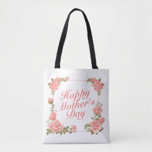 Simple Joyeux Sac fourre-tout de cadre floral Fête