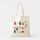Simple Joys Kerst Boodschappentas Tote Bag (Achterkant)