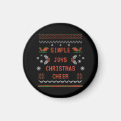 Simple Joys Noël Joie Graphique Pixel Art Magnet (Devant)