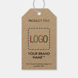 Simple Kraft Logo Modern Clothing Pro Price Label Cadeaulabel