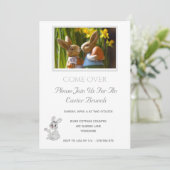 Simple lapin Lapin de Pâques Brunch Invitation (Debout devant)