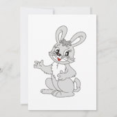 Simple lapin Lapin de Pâques Brunch Invitation (Dos)