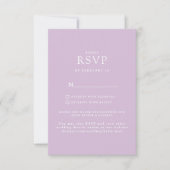 Simple Lavender Website Wedding RSVP (Devant)