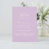 Simple Lavender Website Wedding RSVP (Debout devant)