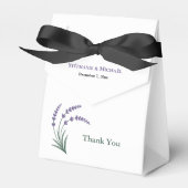 Simple Lavender Wedding Bedankdoosjes (Voorkant Zijde)