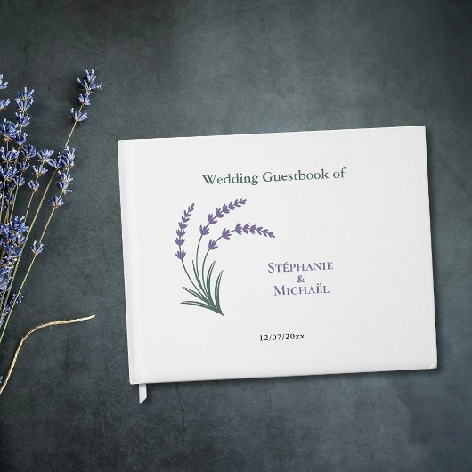 Simple Lavender Wedding Gastenboek