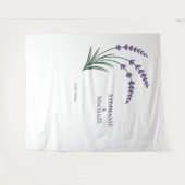 Simple Lavender Wedding Photo Booth Backdrop Wandkleed (Voorkant (horizontaal))