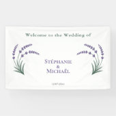 Simple Lavender Wedding Spandoek (Horizontaal)