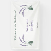 Simple Lavender Wedding Spandoek (Verticaal)