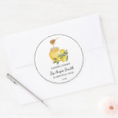 Simple Lemon Infused Honey Label (Envelop)