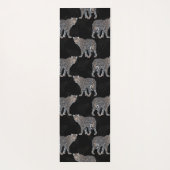Simple Leopard Animal Black Patroon Yogamat (Achterkant)