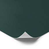 Simple Letter Initial Monogram | dark teal Poster (Hoek)