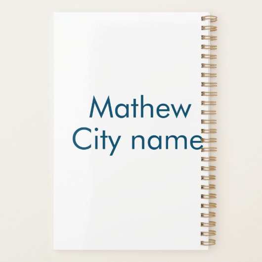 simple lettre initiale monogramme ajouter votre no (Dos)