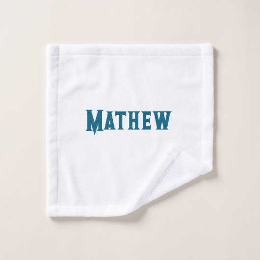 simple lettre initiale monogramme ajouter votre no (Gant de toilette)