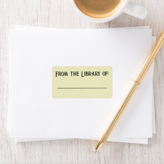 Simple Library Label (Insitu)