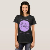 Simple Life Bicycle Biking Environmental T-shirt (Voorkant volledig)