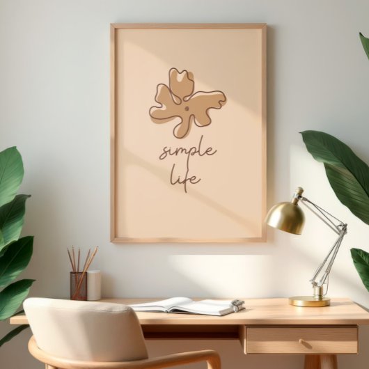 Simple Life Minimalism Wall Art Poster