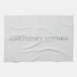 Simple Light Grey Personalized Modern Chic Theedoek