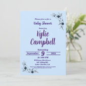 Simple Line Art Boho Baby shower Invitation Kaart (Staand voorkant)