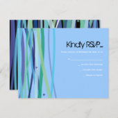 Simple Lines Bat Bar Mitzvah Carte de réponse (Devant / Derrière)