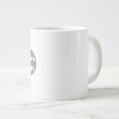 Simple Logo and Text Business  personallze Extra Grote Beker (Voorkant rechts)