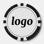Simple Logo Business Promotional Branding Poker Chips (Voorkant)