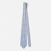 Simple Logo Entreprise Cravate Bleue Cou (Devant)