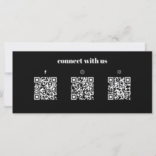Simple Logo QR Code Gift Certificate (Achterkant)