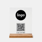 Simple Logo QR code Scan For Menu Business (Recto)