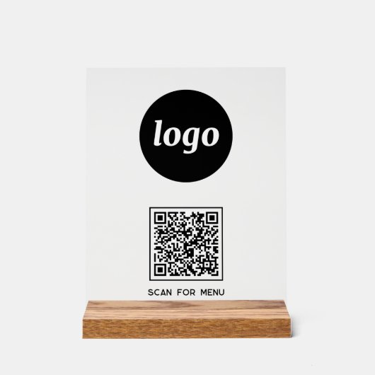 Simple Logo QR code Scan For Menu Business (Recto)