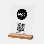 Simple Logo QR code Scan For Menu Business (Angle)