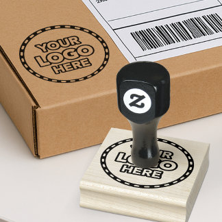 Simple Logo Rubber Stamp for Business Branding Rubberstempel