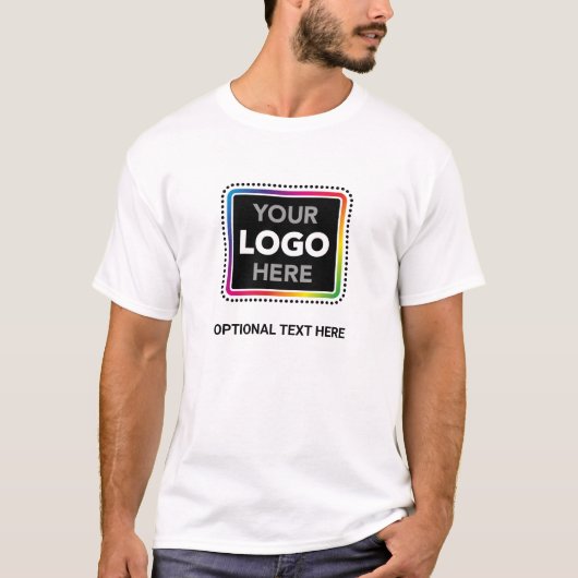 Simple Logo T-Shirt with Optional Text / Slogan (Voorkant)