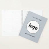 Simple Logo Text Powder Blue Planner (Display)