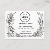 Simple Logo & Texte Carte de Fidélité à poinçonner (Dos)