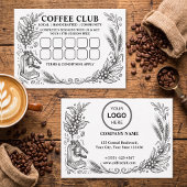 Simple Logo & Texte Carte de Fidélité à poinçonner