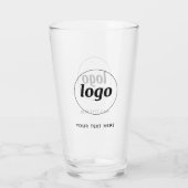 Simple Logo Texte Professionnel Promotionnel Verre (Dos)