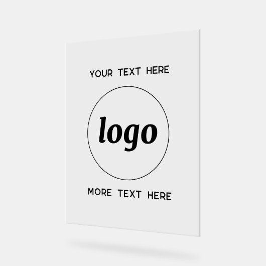 Simple Logo Texte promotionnel Business (Angle)