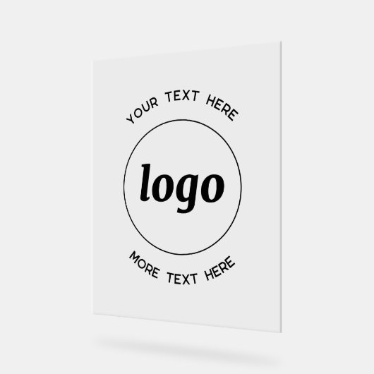 Simple Logo Texte promotionnel Business (Angle)